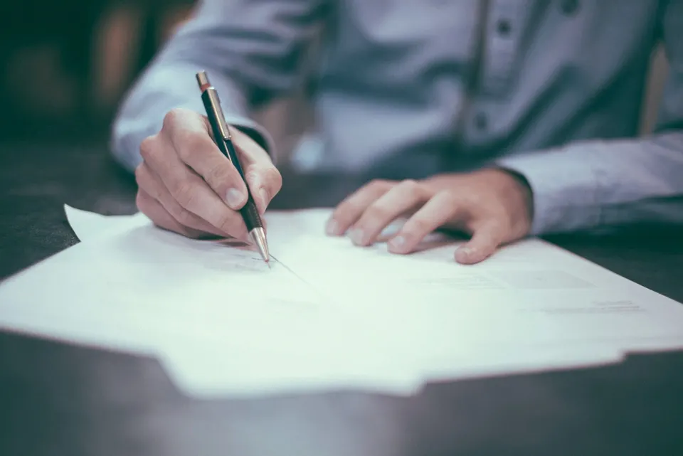 Signing customs and shipping documents